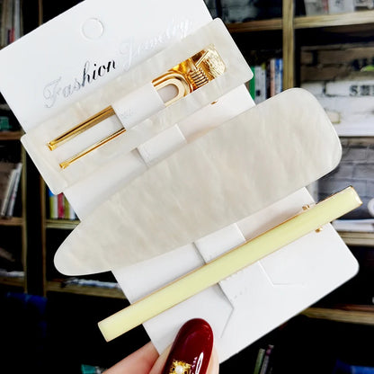 2/3pcs Hair Clip Set Acetate Hairpin Women Hair Accessories Jewelry Korean Femme Barrettes Hairgrip For Woman Girls Headwear