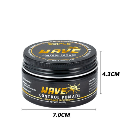 Wave Pomade 360 Wash Shampoo Kit for Men Black Strong Hold Deep Sport Waves Training Hair Cream Wavy Layered Control Silky Shine