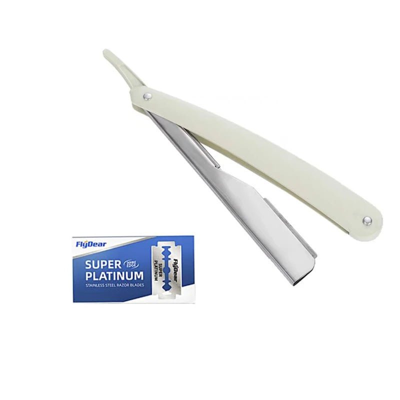 Manual Shaver for Men Barbershop Razor Stainless Steel Shank Is Easy To Use Safety Razor 1Pcs Shaving Razor with Blades