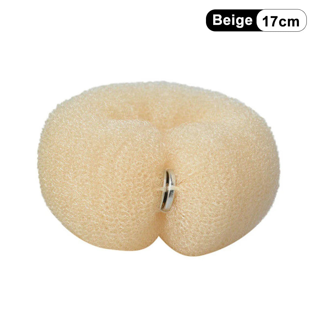 Fashion Hair Bun Maker Donut Magic Foam Sponge Easy Big Ring Hair Styling Tools Elastic Polyester Hair Band Accessories