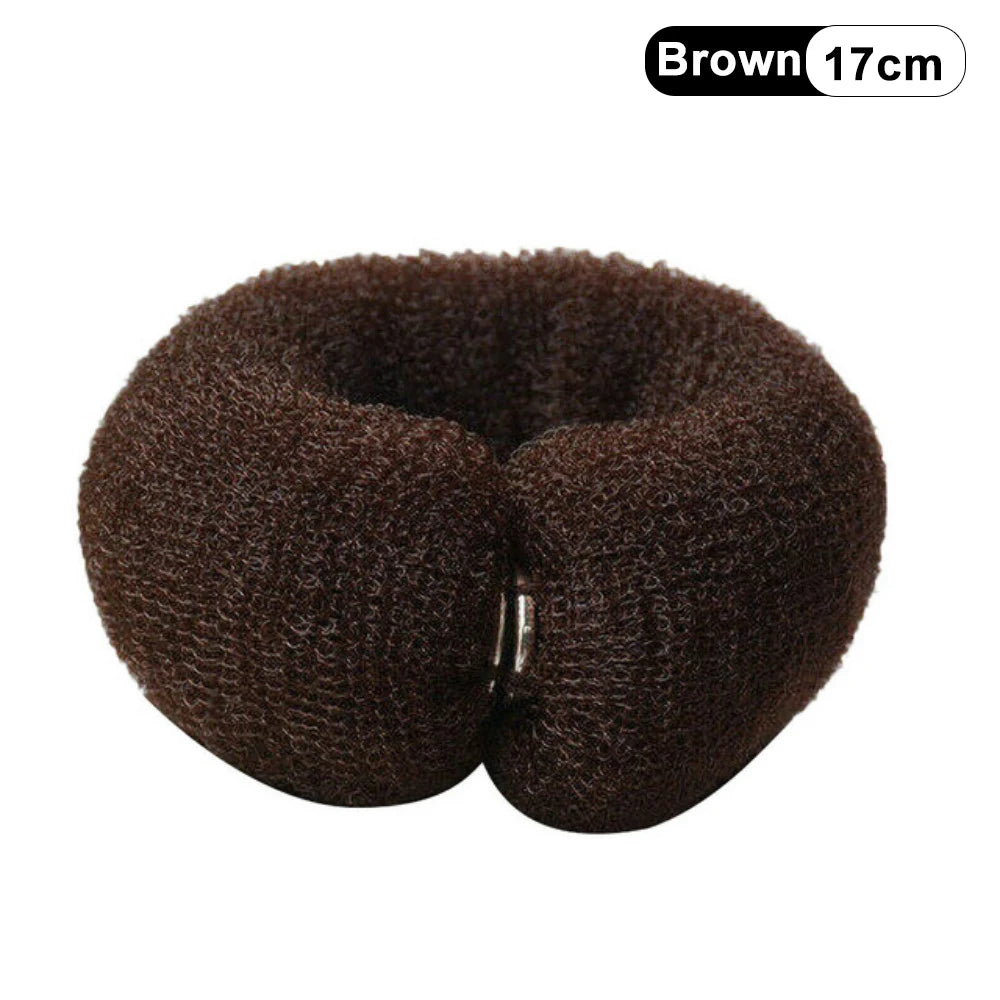 Fashion Hair Bun Maker Donut Magic Foam Sponge Easy Big Ring Hair Styling Tools Elastic Polyester Hair Band Accessories