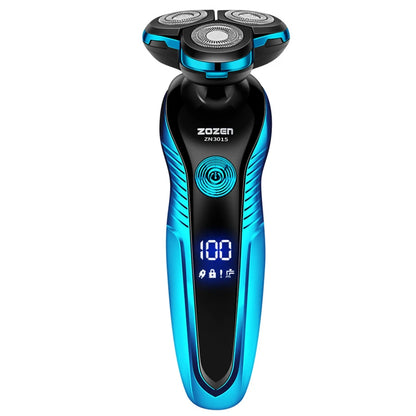ZOZEN Electric Shaver Washable Rechargeable Electric Razor Shaving Machine for Men Body Hair Beard Trimmer Wet-Dry Use Washable