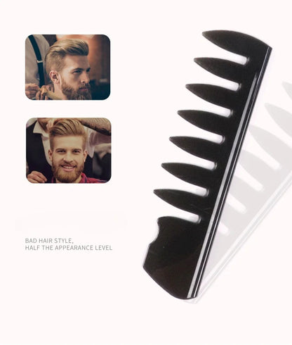 Plastic Wide Tooth Curl Comb Detangling Hair Brush Oil Texture Comb for Curly Wet Hair Cutting Combs Barber Salon Styling Tools