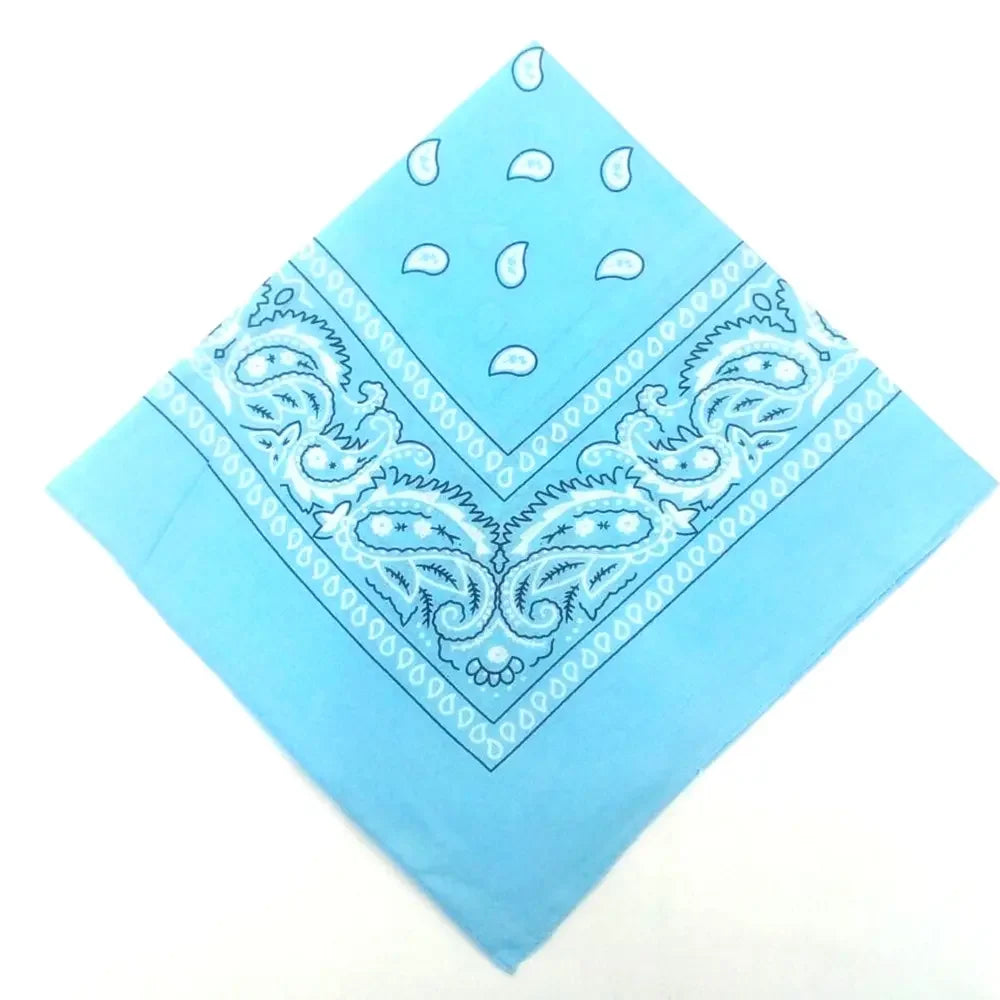 Bohemian Print Bandana Paisley Pattern Headbands Hiphop  kerchief Outdoor Unisex Headband Wrist Wraps Face Mask Handkerchief