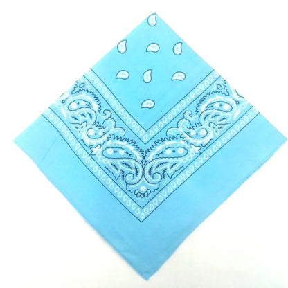 Bohemian Print Bandana Paisley Pattern Headbands Hiphop  kerchief Outdoor Unisex Headband Wrist Wraps Face Mask Handkerchief