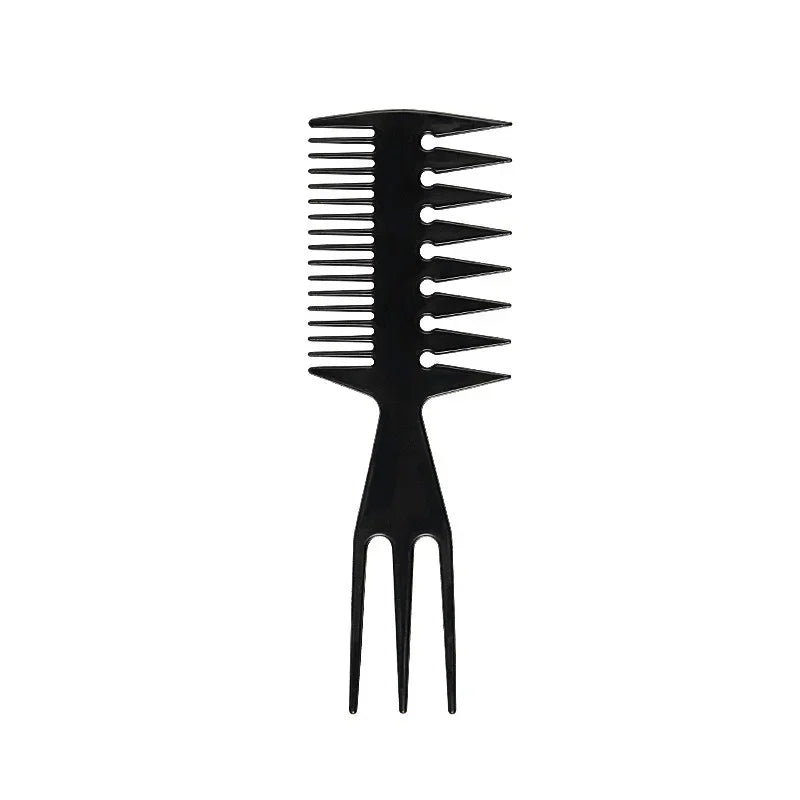 Double Side Professional Tooth Combs Fish Bone Shape Hair Brush Barber Hair Dyeing Cutting Coloring Brush Man Hairstyling Tool