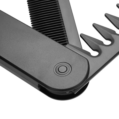 Multifuncional Portable Plastic Folding Pocket Combs Barber Men Oil Head Beard Combs Hair Styling Wide Tooth Combs