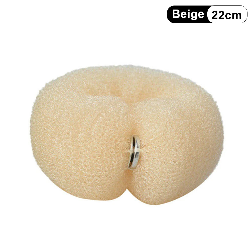 Fashion Hair Bun Maker Donut Magic Foam Sponge Easy Big Ring Hair Styling Tools Elastic Polyester Hair Band Accessories