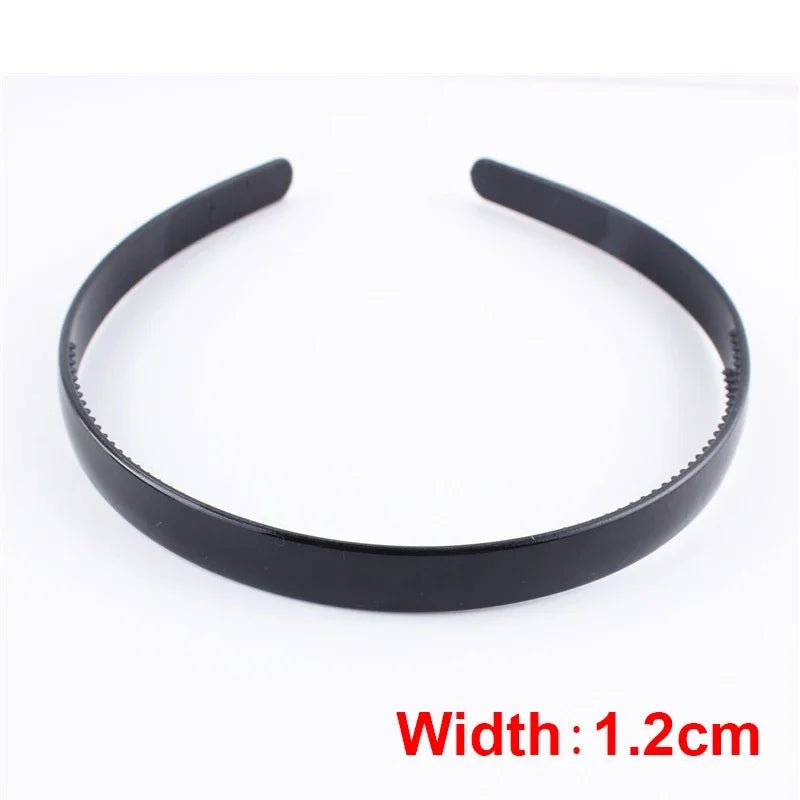 Unisex Black Elastic Non Slip Simple Metal Headbands For Men Women Wavy Hairband Spring Hair Hoop Fashion Hair Accessories
