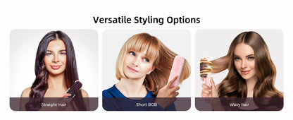 Cordless Hair Straightener Brush 450°F Adjustable Temp 30s Fast Heating 10000mAh Travel Wireless Straightening Comb Adult Kids