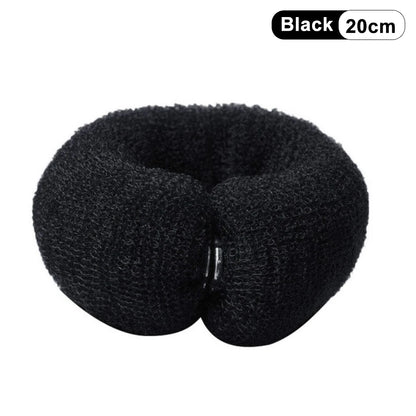 Fashion Hair Bun Maker Donut Magic Foam Sponge Easy Big Ring Hair Styling Tools Elastic Polyester Hair Band Accessories