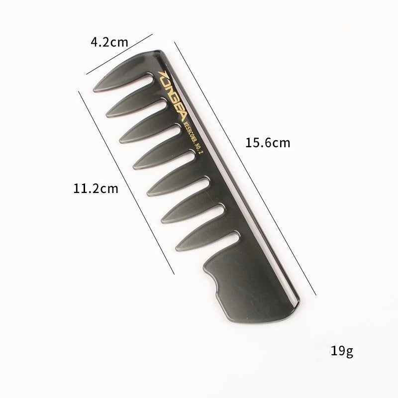 Plastic Wide Tooth Curl Comb Detangling Hair Brush Oil Texture Comb for Curly Wet Hair Cutting Combs Barber Salon Styling Tools