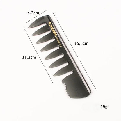 Plastic Wide Tooth Curl Comb Detangling Hair Brush Oil Texture Comb for Curly Wet Hair Cutting Combs Barber Salon Styling Tools