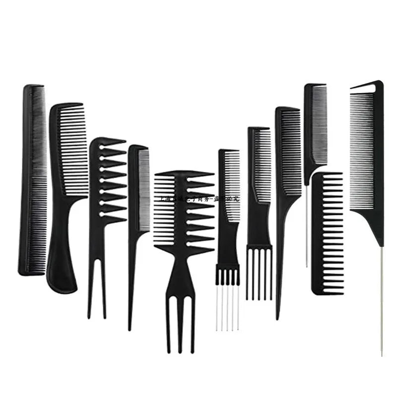 New Arrivals Men Women Beauty Salon Hair Styling Hairdressing Black Plastic Brush Combs Anti-static Hairbrush Modelling Tools