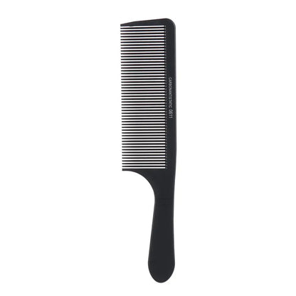 1PC Black Flattop Hair Cutting Comb Heat Resistant Hair Cutting Tool Hairdressing Hair Stylist Salon Carbon Antistatic Combs
