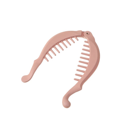 AWAYTR Simple Hair Clip Hair Comb Clamp Grip Slide Fish Banana Hair Claw Clips Hairpins 9.5CM Women Girls Hair Accessories