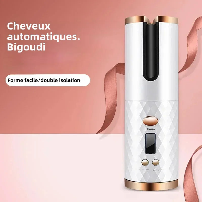 Portable Wireless Automatic Hair Curler 3 Color Options USB Charging Anti-Scalding Hair Curling Iron for Styling