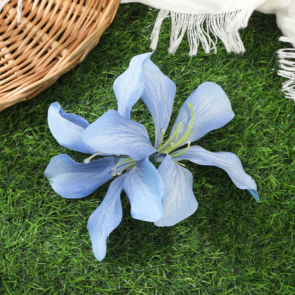 AWAYTR Artificial Pink Flowers Hairpin Party Flower Girls Barrette Bohemian Side Bangs Clip Small Hair Clips Hair Accessories