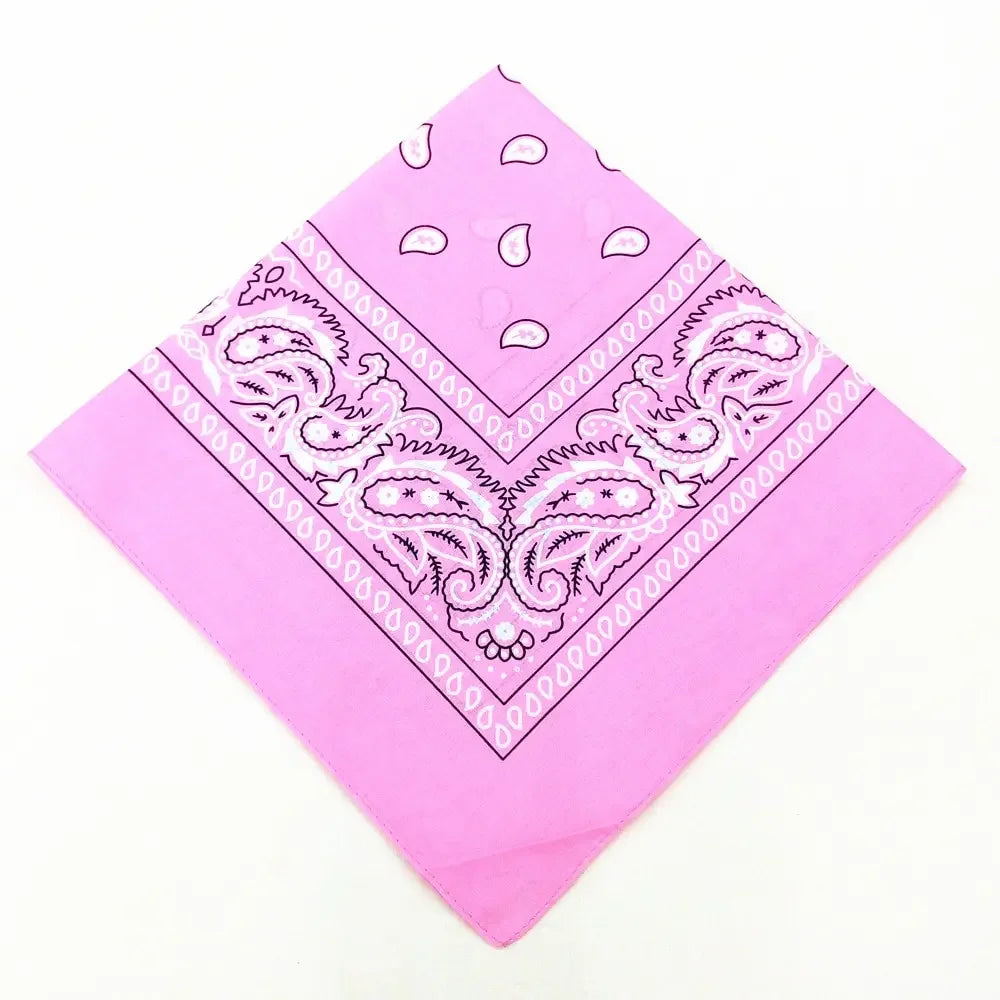 Bohemian Print Bandana Paisley Pattern Headbands Hiphop  kerchief Outdoor Unisex Headband Wrist Wraps Face Mask Handkerchief