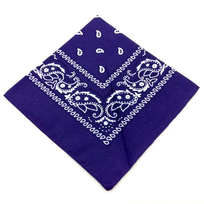 Bohemian Print Bandana Paisley Pattern Headbands Hiphop  kerchief Outdoor Unisex Headband Wrist Wraps Face Mask Handkerchief