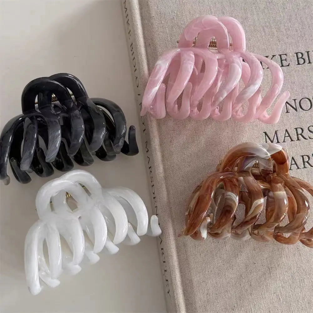 New Design French Style Pumpkin Hair Claw For Women Sweet Hair Ornament Headband Lady Hair Claw Clip Fashion Hair Accessories