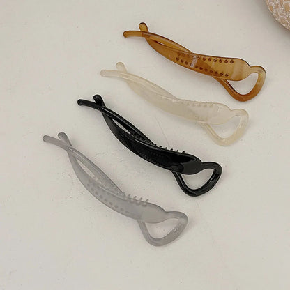 Korean Geometric Hair Clips Fashion Sweet Banana Hair Clip Ponytail Clip simple for Women Girls Hair Accessories Headband New