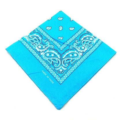 Bohemian Print Bandana Paisley Pattern Headbands Hiphop  kerchief Outdoor Unisex Headband Wrist Wraps Face Mask Handkerchief