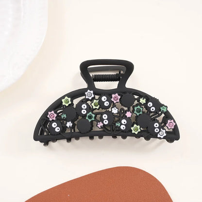 YWYHJ Creative Small Cinderblock Hair Claw Cute Black Cartoon Hair Claws Japan Wacky Claw Clip Hair Accessories for Women Girls