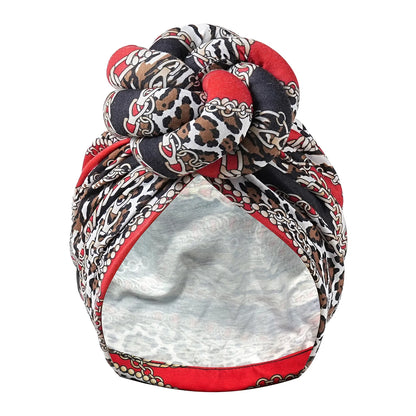 New African Turban for Women Large Flower Stretch Turban Headwrap Beanie Hat Ladies Turbante Mujer Bandanas Chemo Cap Head Cover