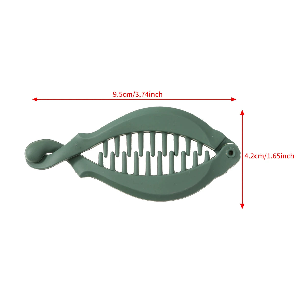 AWAYTR Simple Hair Clip Hair Comb Clamp Grip Slide Fish Banana Hair Claw Clips Hairpins 9.5CM Women Girls Hair Accessories