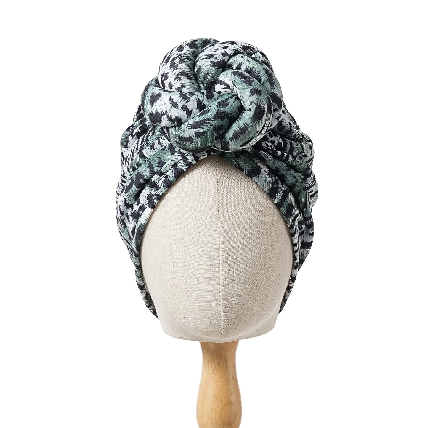 New African Turban for Women Large Flower Stretch Turban Headwrap Beanie Hat Ladies Turbante Mujer Bandanas Chemo Cap Head Cover