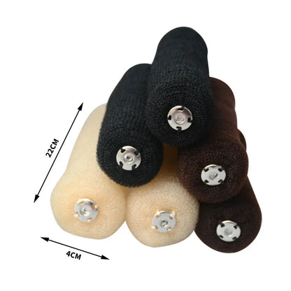 Fashion Hair Bun Maker Donut Magic Foam Sponge Easy Big Ring Hair Styling Tools Elastic Polyester Hair Band Accessories