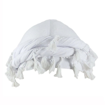 Men Braid Hat Turban Durag Wave Cap Halo Lined Hat for Men Women Head Wraps Cap with Tassel Elastic Pre Tie Waves Braids Cap