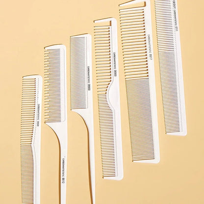 Hairdressing Carbon Comb Professional Hairdresser Cutting Comb Anti Static Hair Comb Haircut Tools Barber Hair Styling Comb