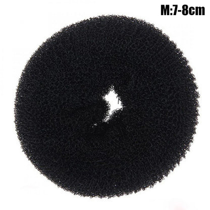Fashion Hair Bun Maker Donut Magic Foam Sponge Easy Big Ring Hair Styling Tools Elastic Polyester Hair Band Accessories