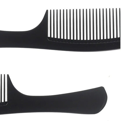 Black Professional Hair Brush Hard Carbon Cutting Comb Heat Resistant Salon Hair Brushes Barber Pin Tail Antistatic Combs Men