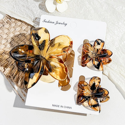 18Pcs Egg Flower Hair Clips Gradient Candy Color Flowers Suitable for Daily Use Backcombed Ponytail Shark Clip Hair Accessories