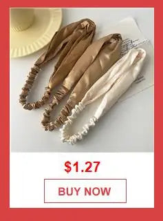 3Pcs/set Silk Satin Scrunchies Women Solid Color Hair Rope Elegant Ponytail Holder Rubber Band Elastic Hairband Hair Accessories