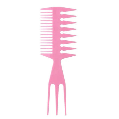 Double Side Professional Tooth Combs Fish Bone Shape Hair Brush Barber Hair Dyeing Cutting Coloring Brush Man Hairstyling Tool
