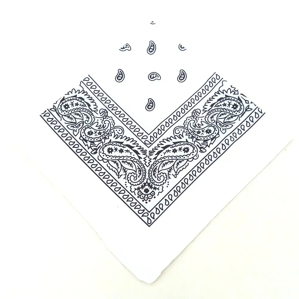 Bohemian Print Bandana Paisley Pattern Headbands Hiphop  kerchief Outdoor Unisex Headband Wrist Wraps Face Mask Handkerchief