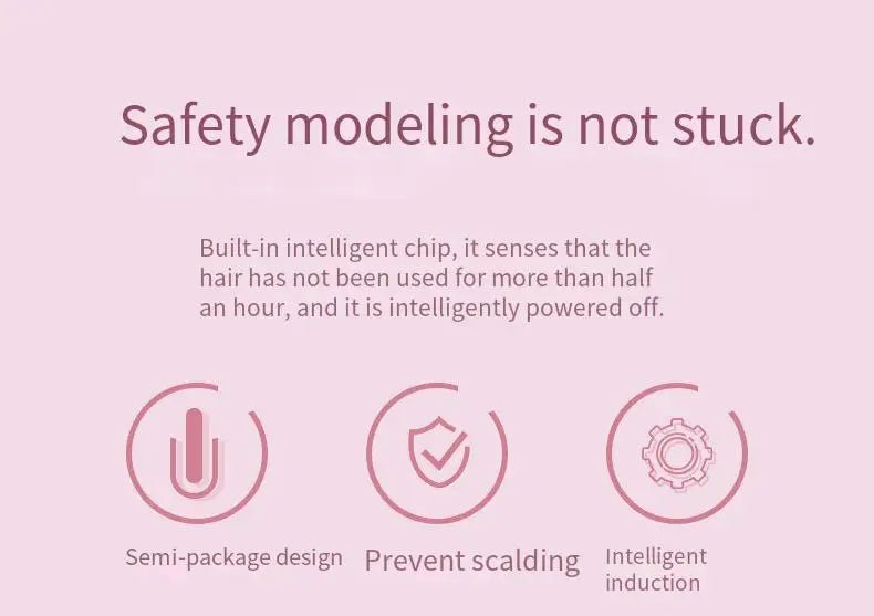 Fully Automatic Curling Iron Anti-Tangle Hair Curler with Negative Ions Latest Curling Wand Hair Curler for long-lasting styling