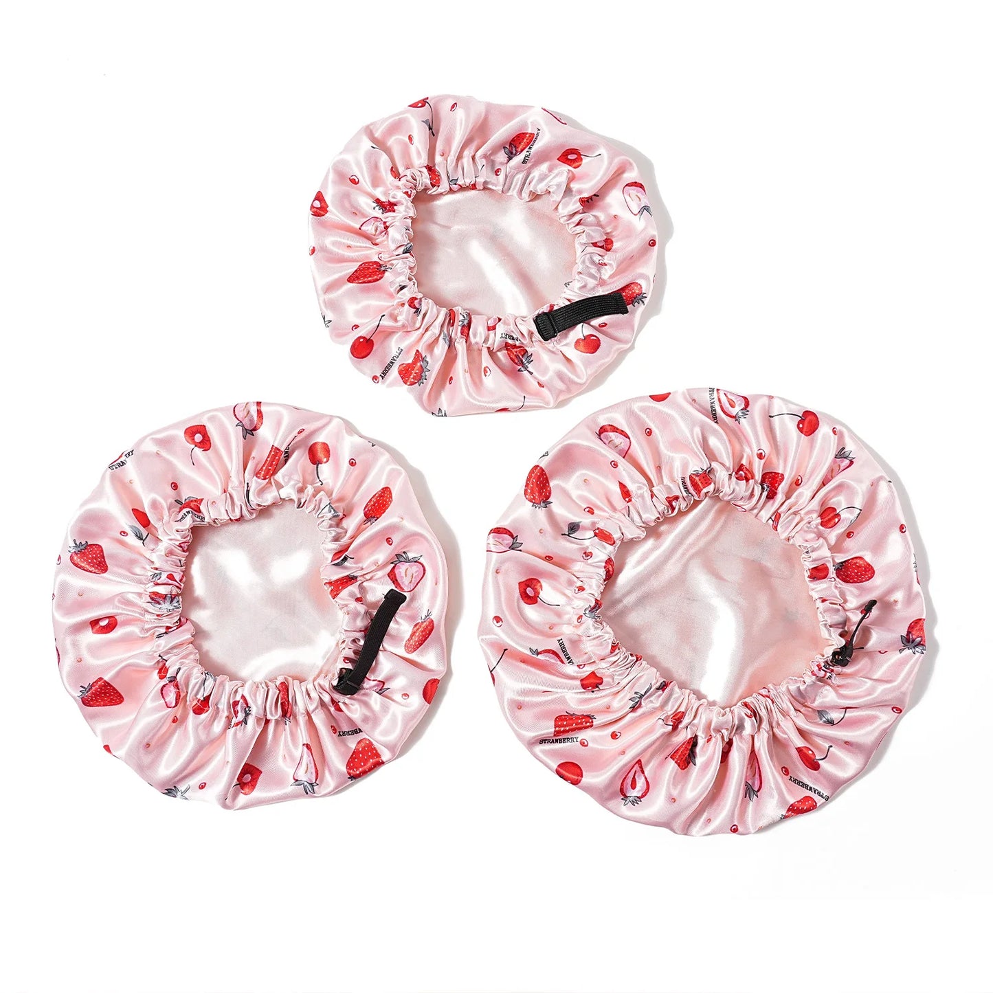 Children Bonnet New volume Edge Elastic fruit Printing Sleep Fashion Leisure Home Comfortable Nightcap Hair Cap