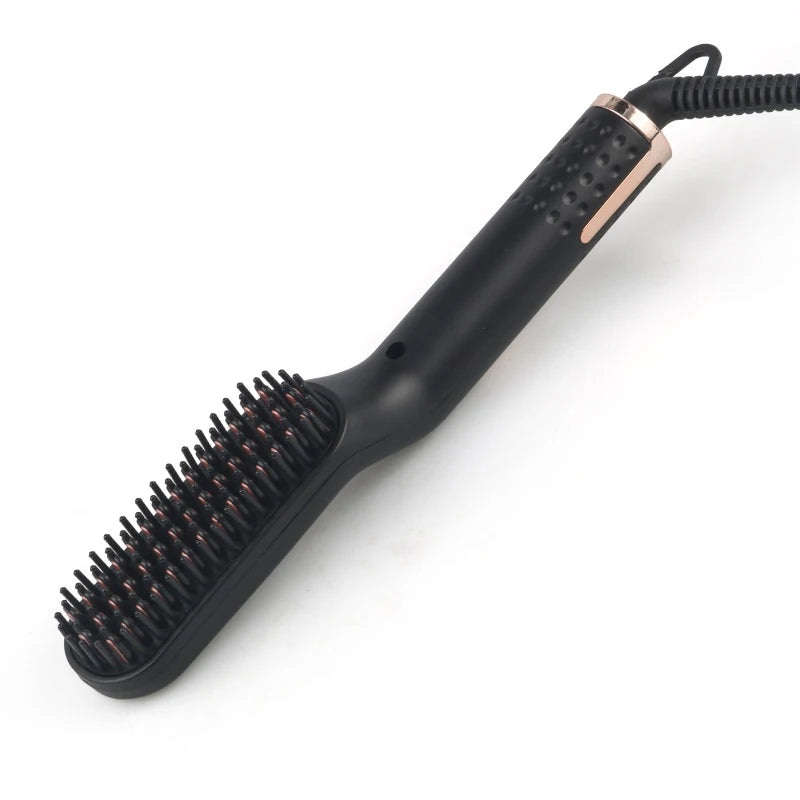Unisex Hair Straightener Brush Hot Comb Wireless Beard Straightener for Men Beard Comb Hair Curler Styling Tool Straightening