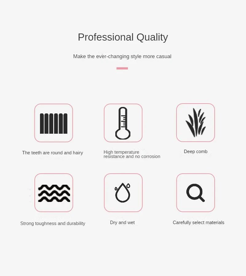 3-10pcs Hair Styling Comb Set Teasing Hair Brush Triple Teasing Comb Rat Tail Combs Edge Brush Hair Tail Tools Braid Tool Loop
