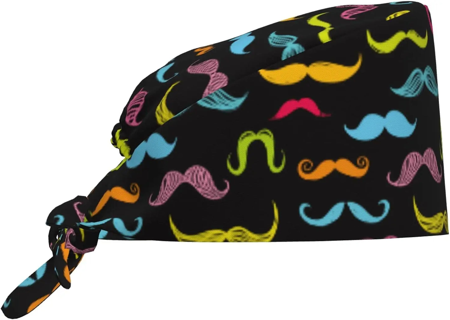 Japanese Wave Working Cap Scrub Cap with Sweatband Adjustable Unisex Women Tie Back Hat Nurse  Caps