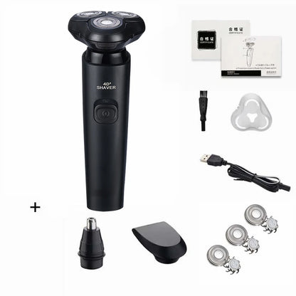 ZOZEN Electric Shaver Washable Rechargeable Electric Razor Shaving Machine for Men Body Hair Beard Trimmer Wet-Dry Use Washable