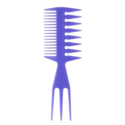 Double Side Professional Tooth Combs Fish Bone Shape Hair Brush Barber Hair Dyeing Cutting Coloring Brush Man Hairstyling Tool