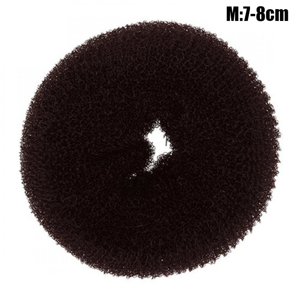 Fashion Hair Bun Maker Donut Magic Foam Sponge Easy Big Ring Hair Styling Tools Elastic Polyester Hair Band Accessories