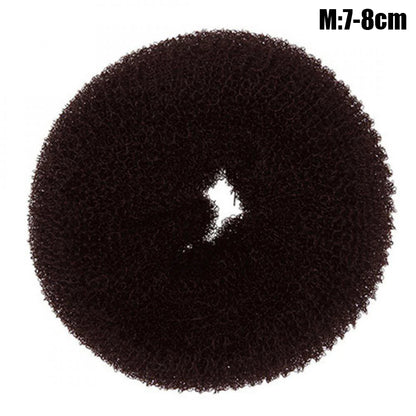 Fashion Hair Bun Maker Donut Magic Foam Sponge Easy Big Ring Hair Styling Tools Elastic Polyester Hair Band Accessories