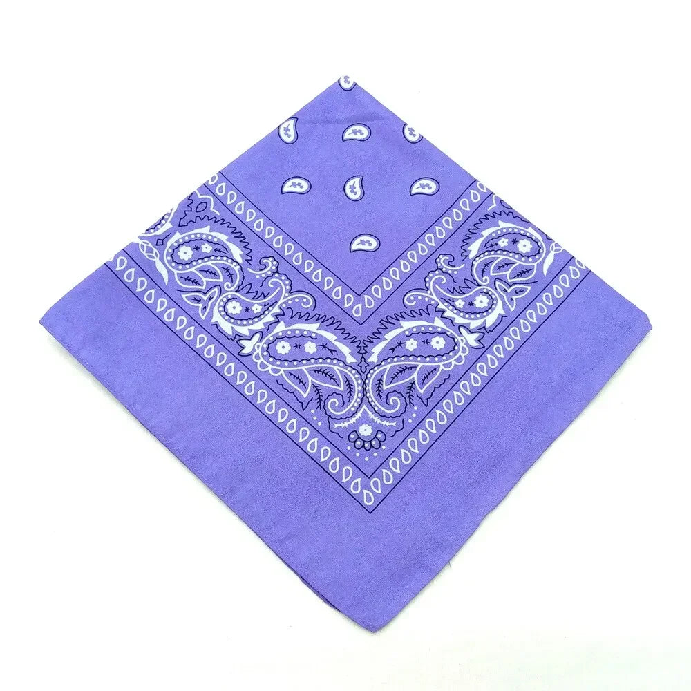 Bohemian Print Bandana Paisley Pattern Headbands Hiphop  kerchief Outdoor Unisex Headband Wrist Wraps Face Mask Handkerchief